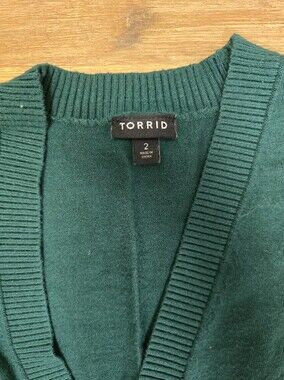 Torrid Teal Crewneck Sweater